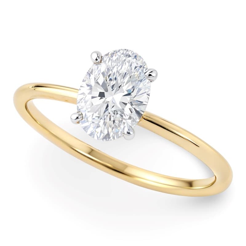 Solitaire Ring, 10K Yellow Gold