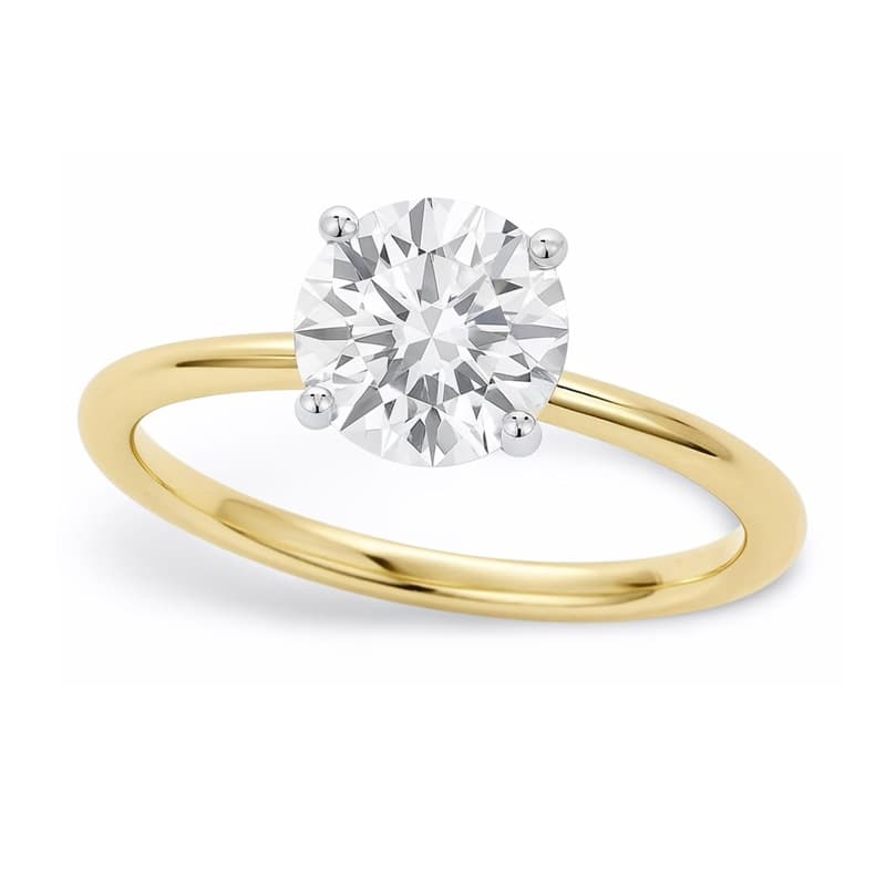 Solitaire Ring, 14K Yellow Gold