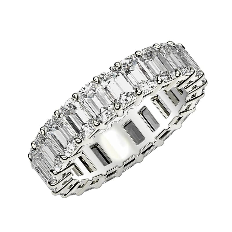 Alianza Eternidad, Oro Blanco 14K