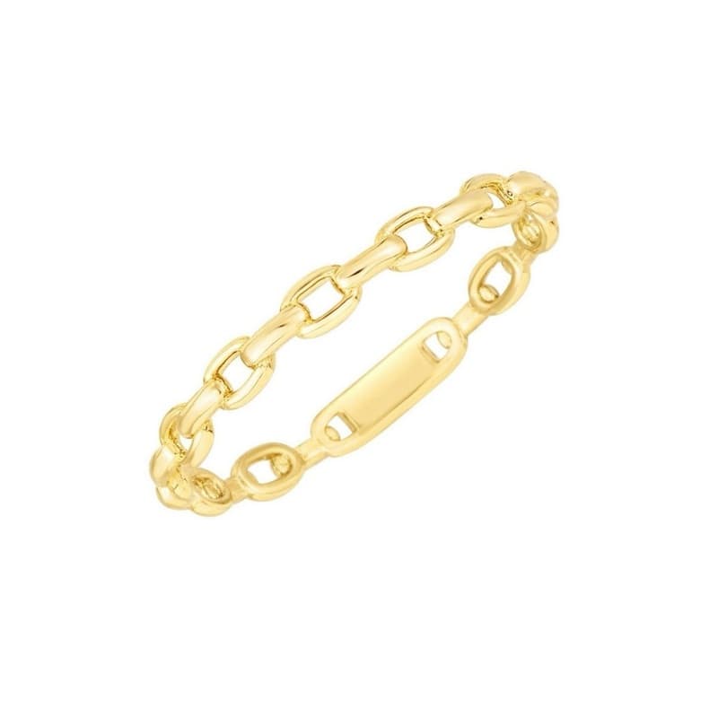 Link Ring, 14K Yellow Gold