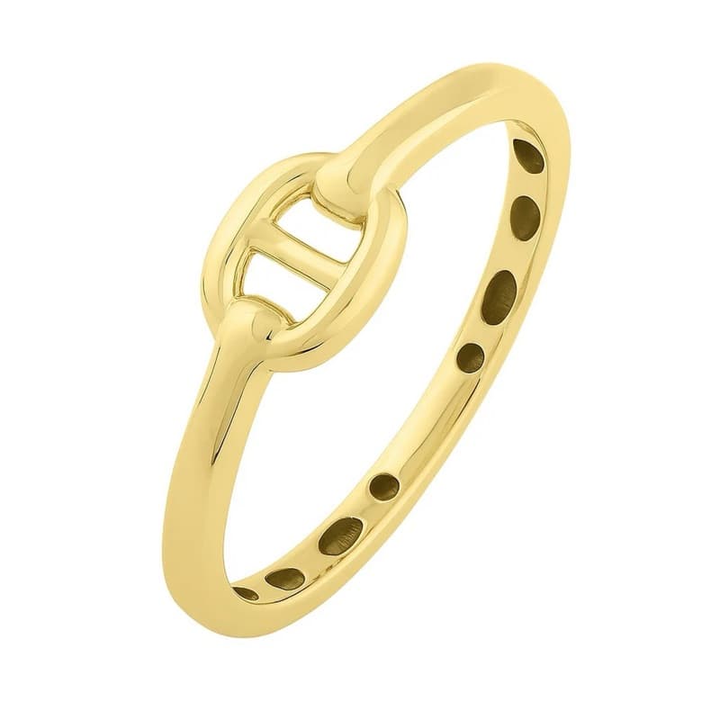 Link Ring, 14K Yellow Gold