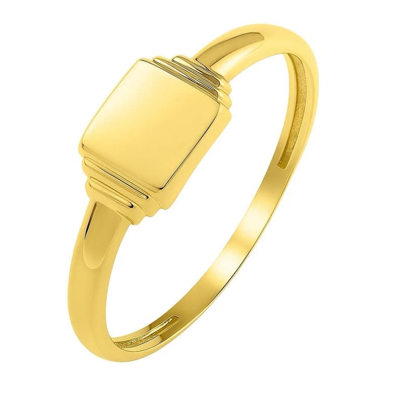 Signet Ring, 14K Yellow Gold