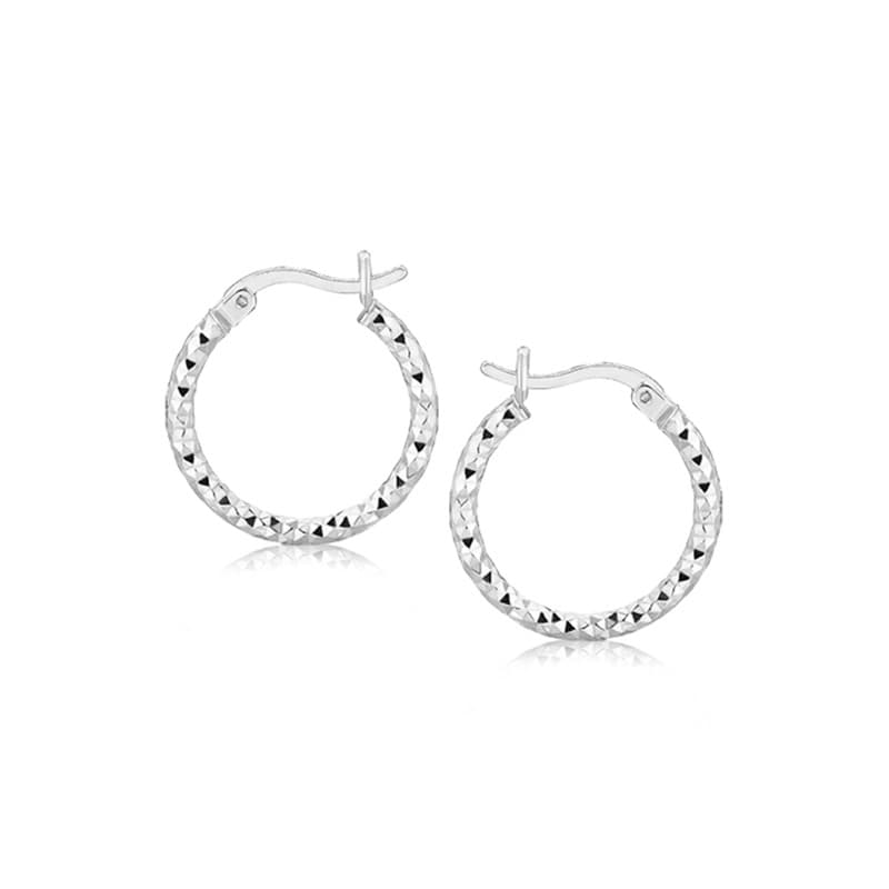 Hoop Earrings, Sterling Silver
