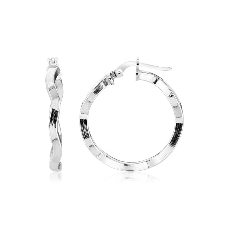 Hoop Earrings, Sterling Silver