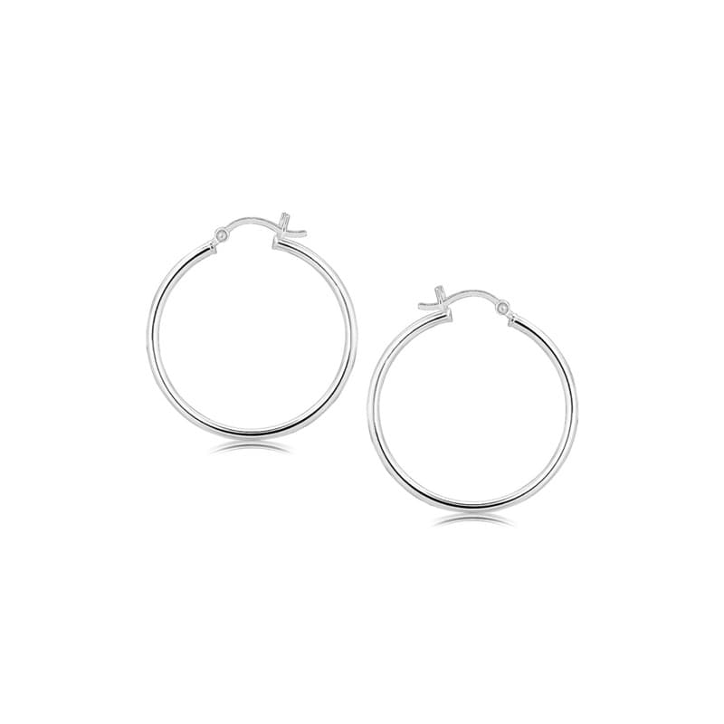 Hoop Earrings, Sterling Silver