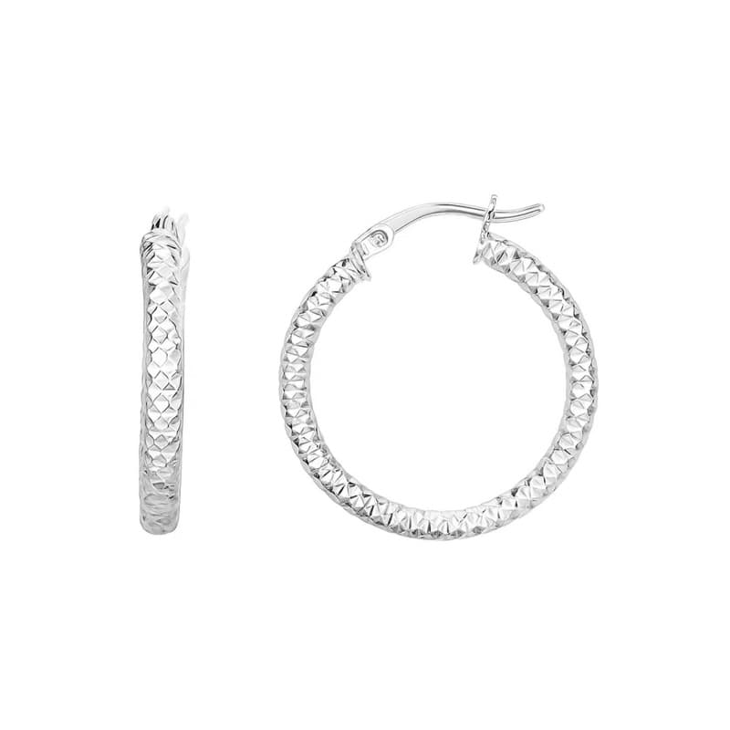 Hoop Earrings, Sterling Silver