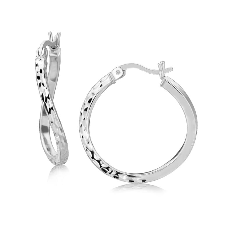 Hoop Earrings, Sterling Silver