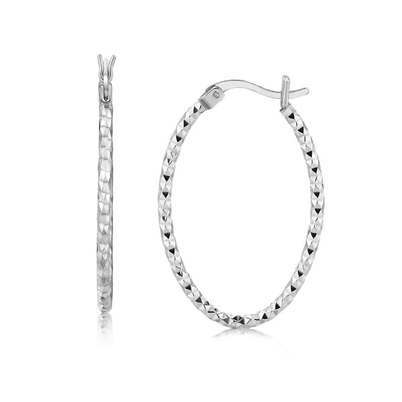 Hoop Earrings, Sterling Silver