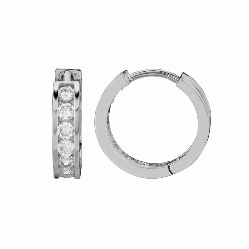 Hoop Earrings, Sterling Silver