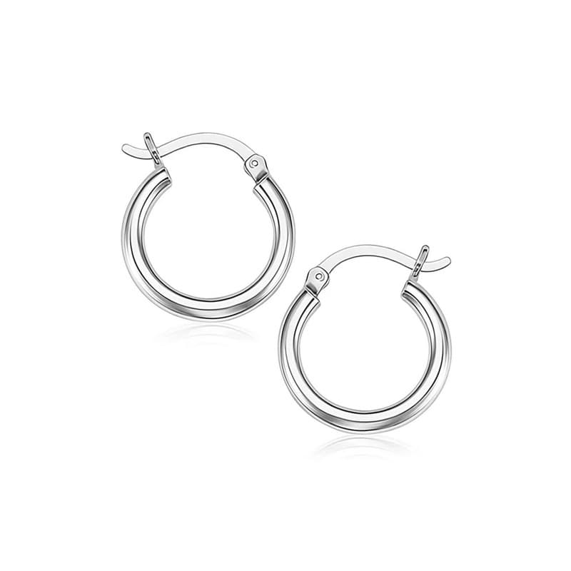 Arracadas Huggie, Plata de Ley 925