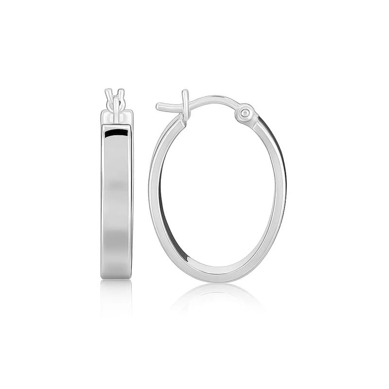 Huggie Hoop Earrings, Sterling Silver