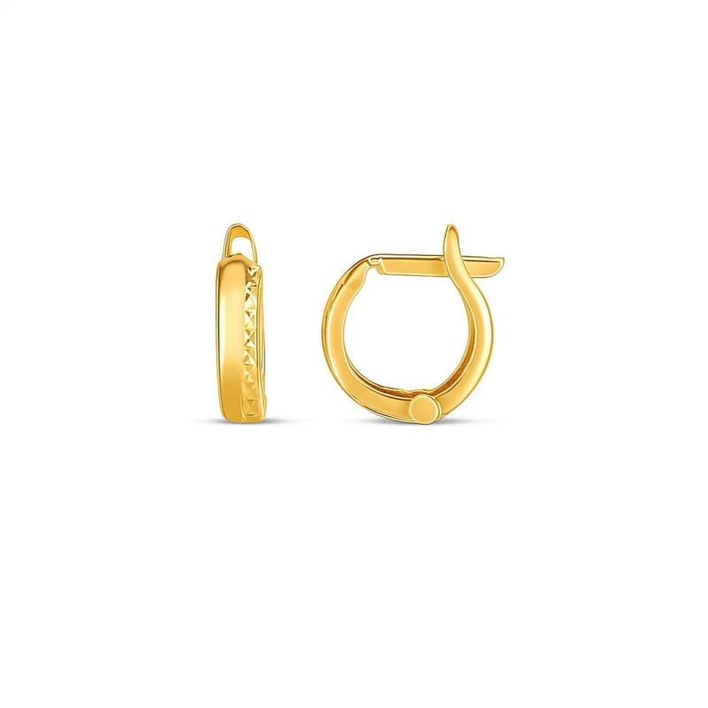 Arracadas Huggie, Oro Amarillo 14K