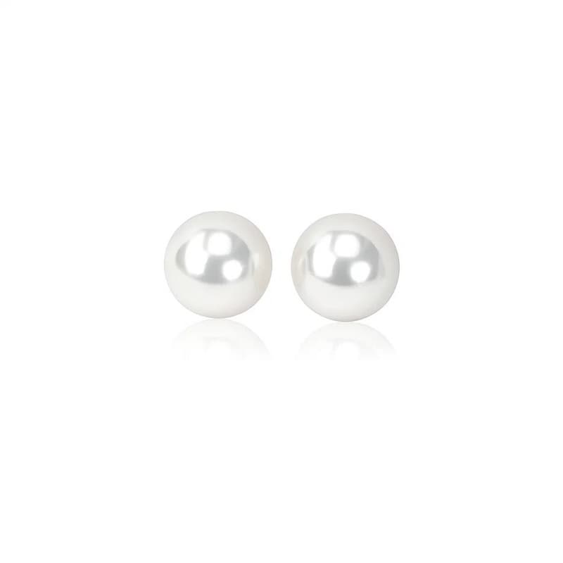 Pearl Earrings, 14K Yellow Gold