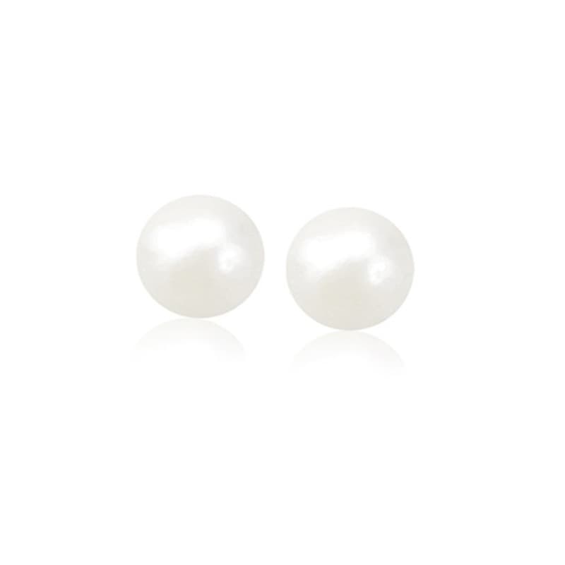 Aretes Perla, Oro Amarillo 14K