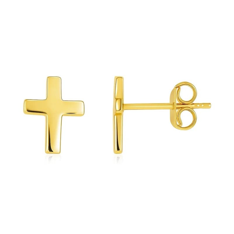 Aretes Religioso, Oro Amarillo 14K
