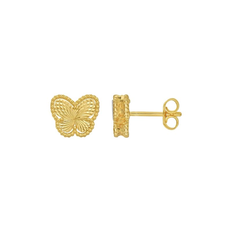 Aretes Fantasía, Oro Amarillo 14K