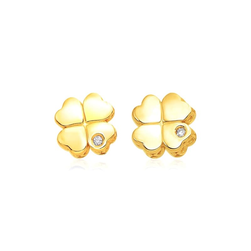 Fancy Earrings, 14K Yellow Gold
