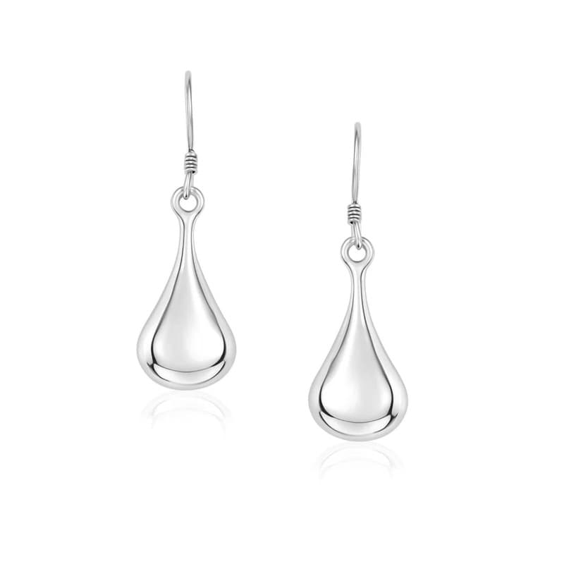 Drop Earrings, Sterling Silver
