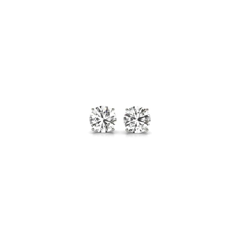 Broqueles de Diamante, Oro Blanco 14K