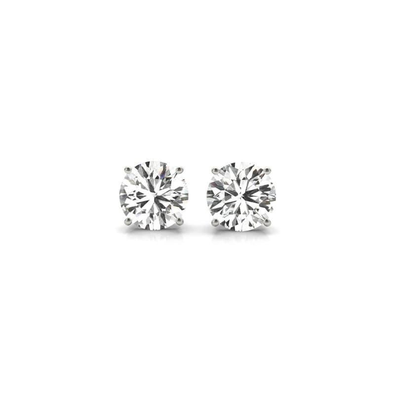 Broqueles de Diamante, Oro Blanco 14K