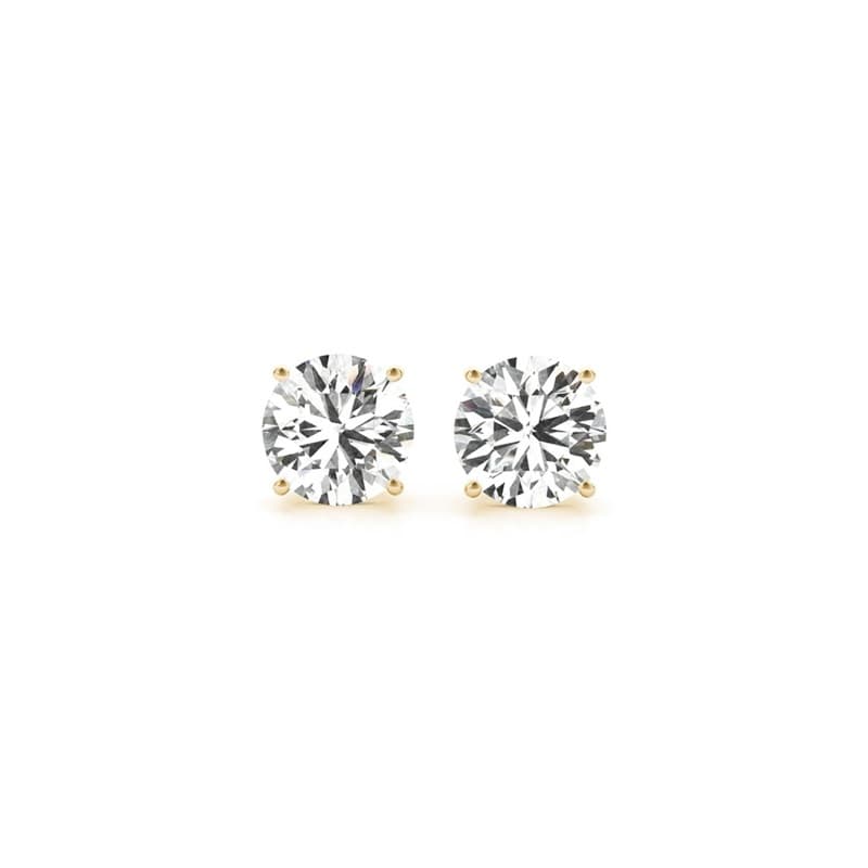 Broqueles de Diamante, Oro Amarillo 14K