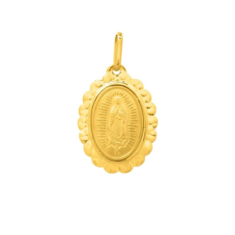 Guadalupe Pendant, 14K Yellow Gold