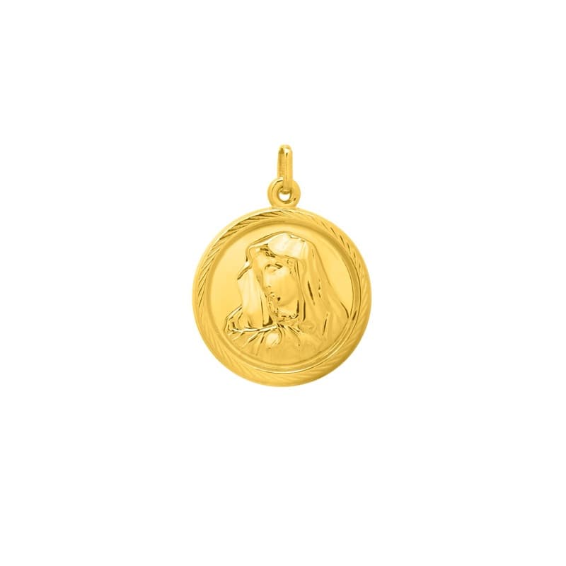 Guadalupe Pendant, 14K Yellow Gold