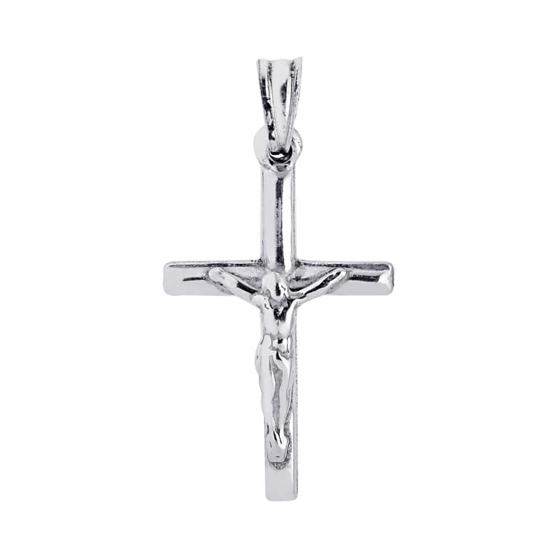 Crucifix Pendant, Sterling Silver