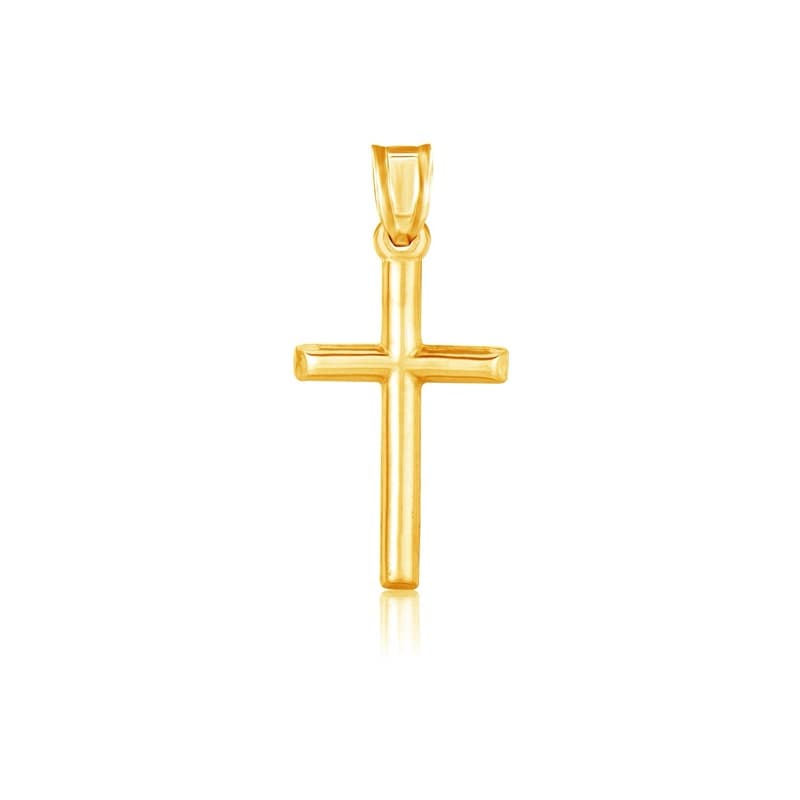 Cross Pendant, 14K Yellow Gold