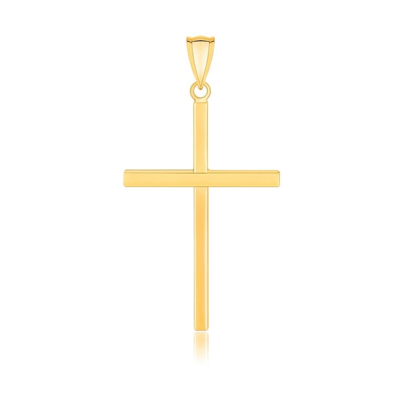 Cross Pendant, 14K Yellow Gold