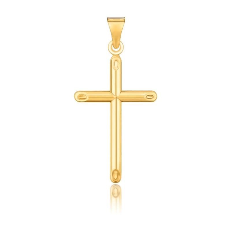 Cross Pendant, 14K Yellow Gold