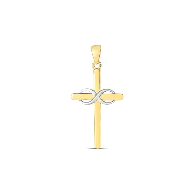 Dije Cruz, Oro Dos Tonos 14K