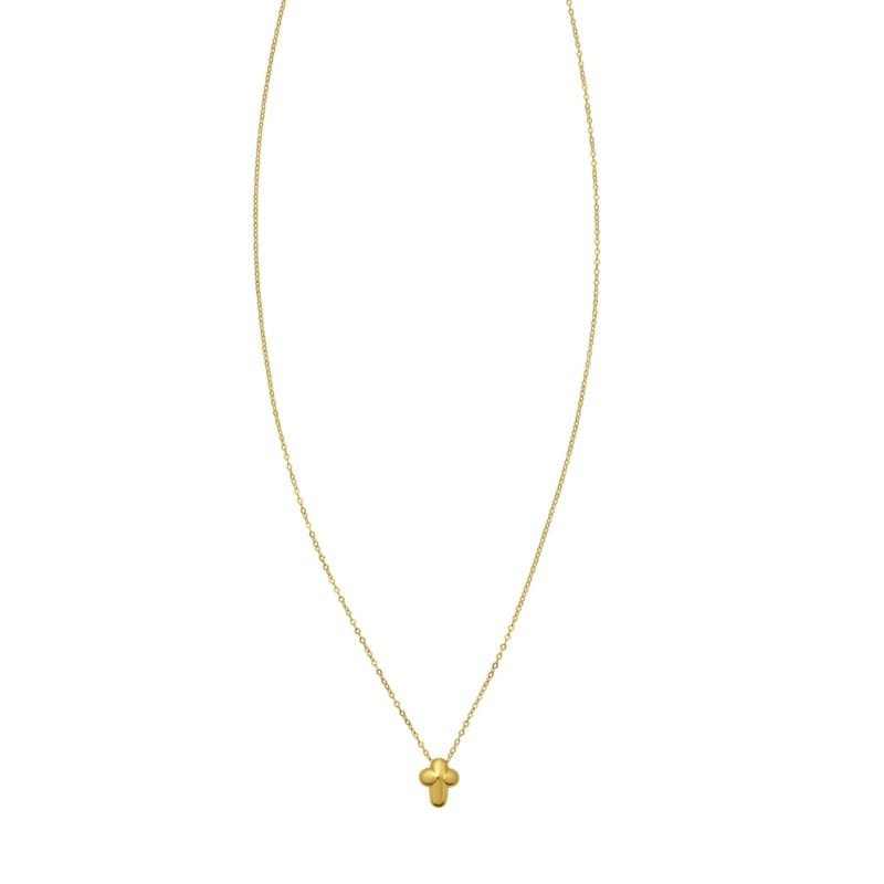 Collar Cruz, Oro Amarillo 14K