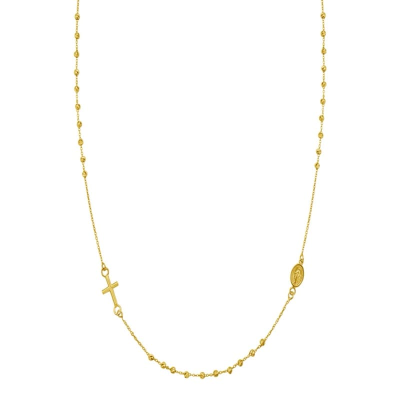 Collar Rosario, Oro Amarillo 14K