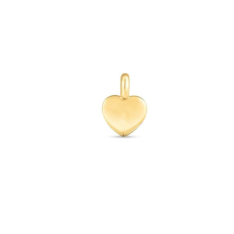 Dije Corazón, Oro Amarillo 14K
