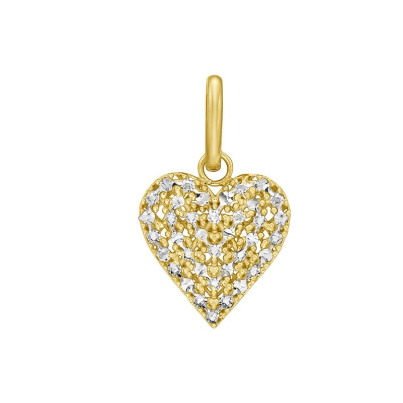 Heart Pendant, 14K Yellow Gold