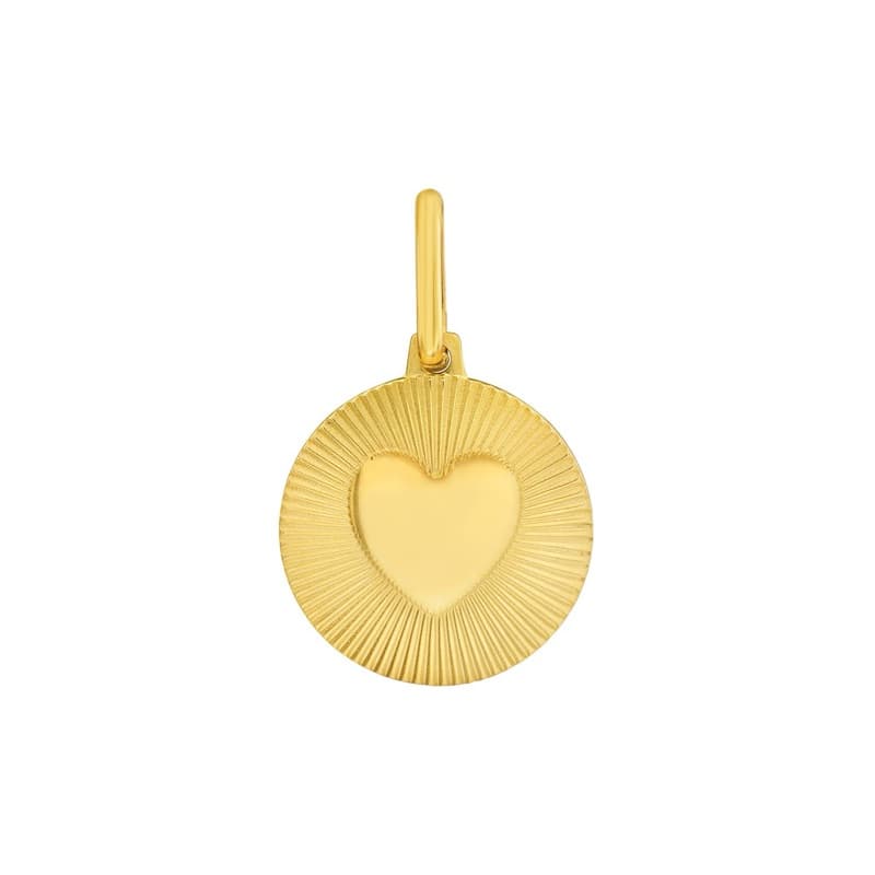 Heart Pendant, 14K Yellow Gold
