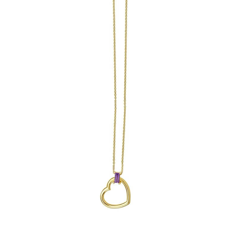 Collar Corazón, Oro Amarillo 14K