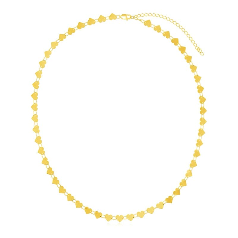 Heart Pendant Necklace, 14K Yellow Gold