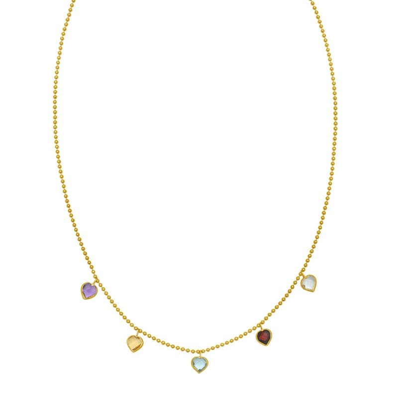 Collar Corazón, Oro Amarillo 14K