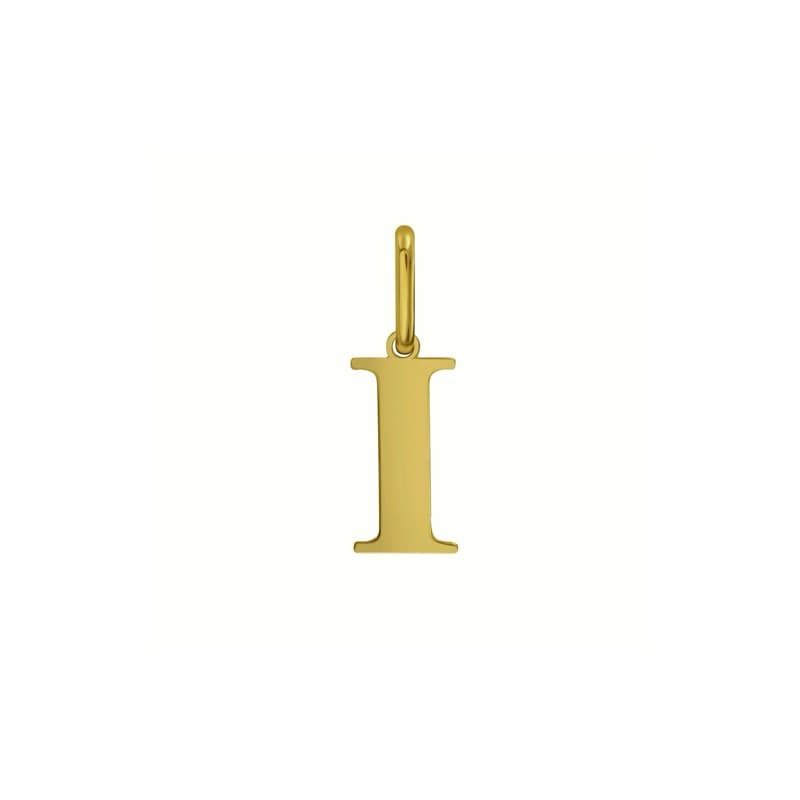 Dije Inicial «I», Oro Amarillo 14K