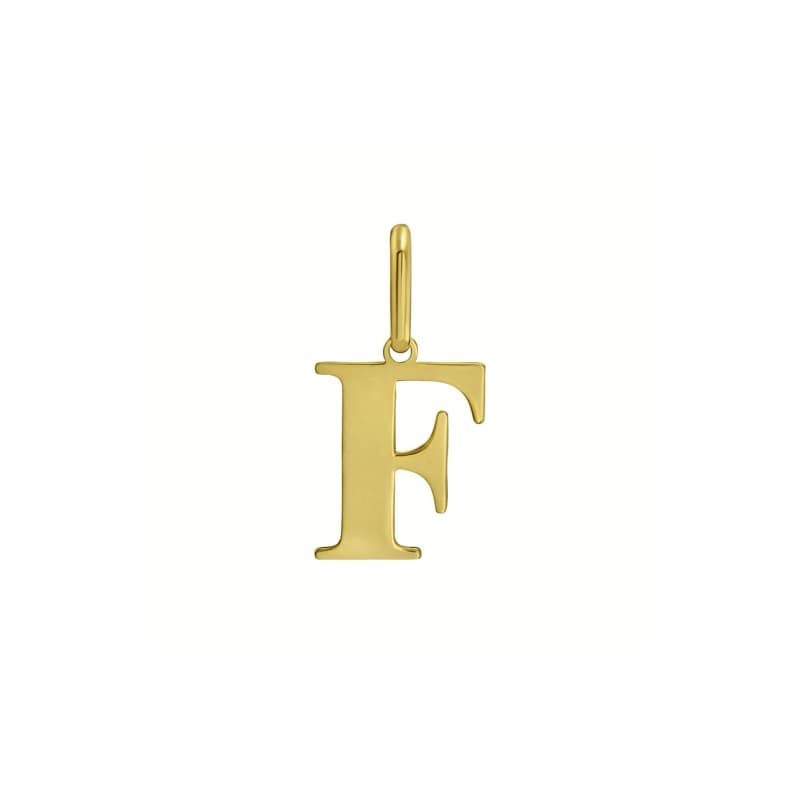 Dije Inicial «F», Oro Amarillo 14K