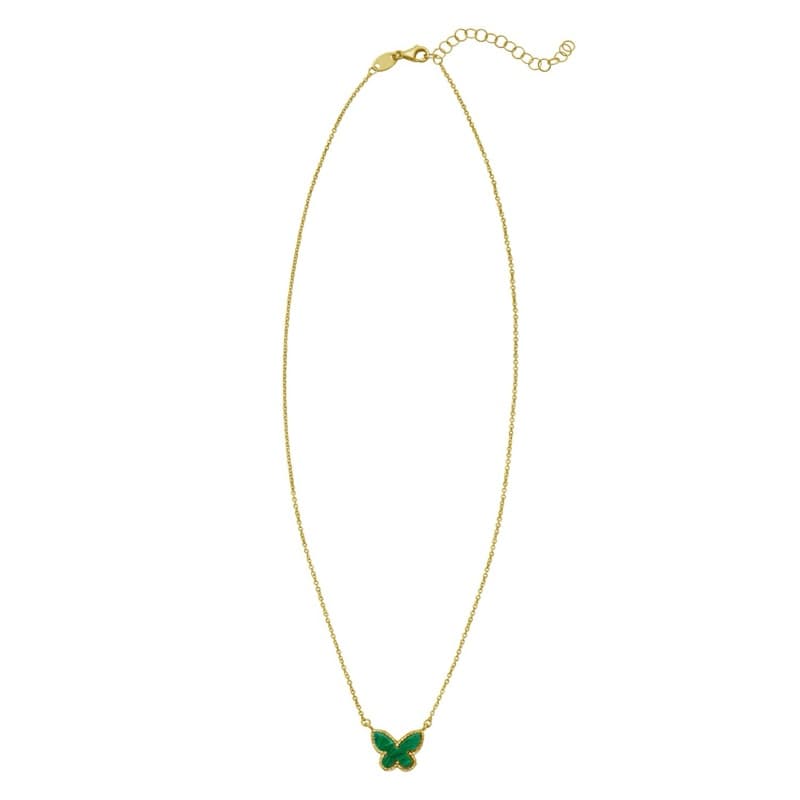 Collar Mariposa, Oro Amarillo 14K