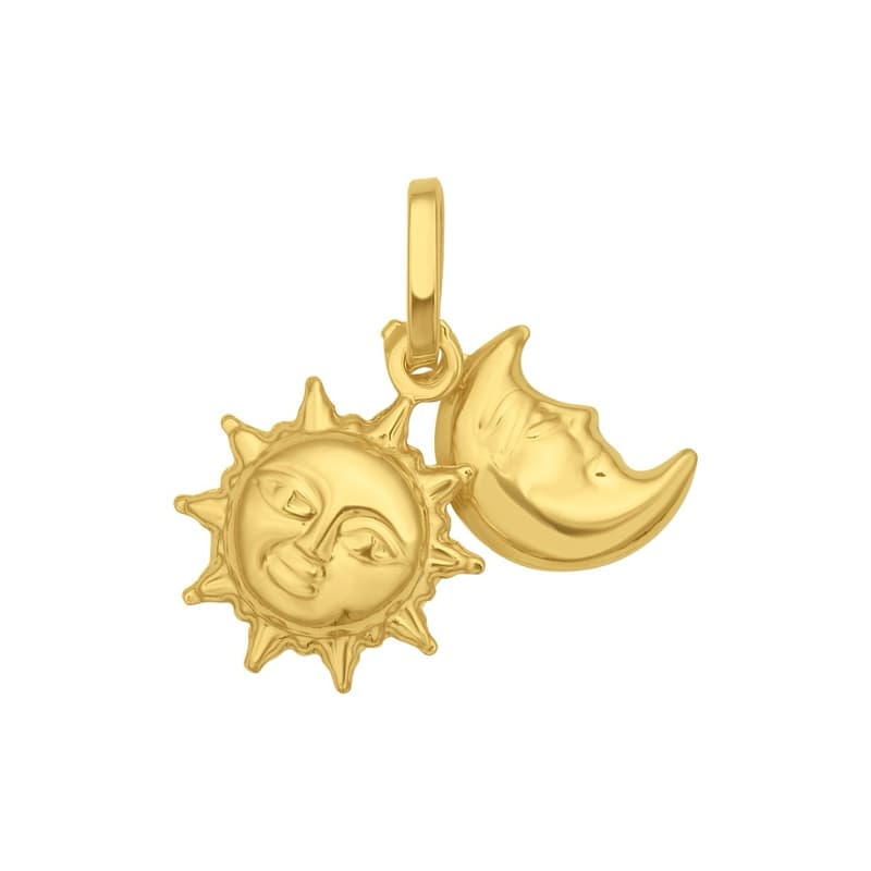 Celestial Pendant, 14K Yellow Gold