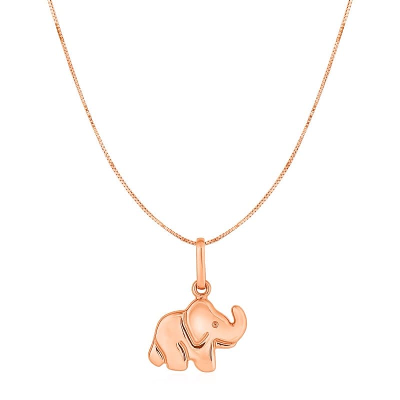 Collar Amuleto, Oro Rosa 10K
