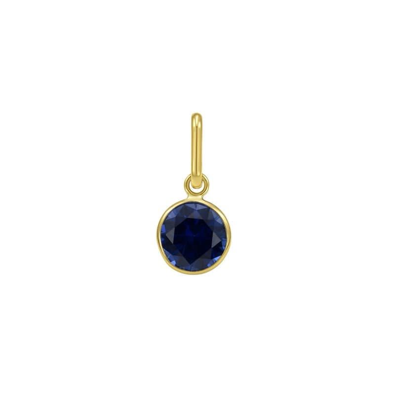 Birthstone Pendant, 14K Yellow Gold