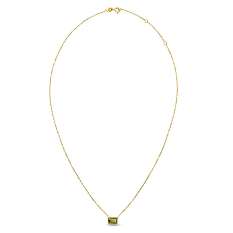 Collar Piedra Natalicia, Oro Amarillo 14K