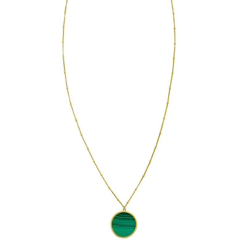 Collar Piedra Natalicia, Oro Amarillo 14K
