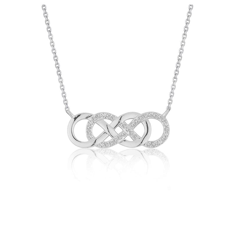 Symbol Pendant Necklace, 14K White Gold