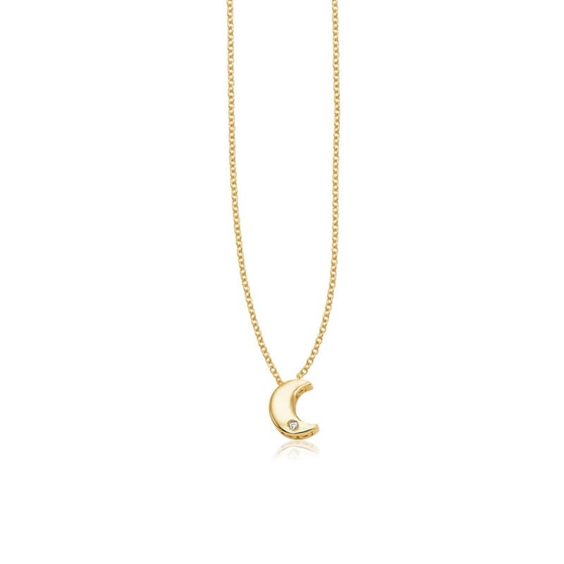 Collar Diamante, Oro Amarillo 14K
